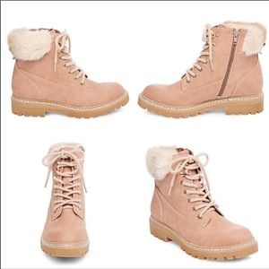 Steve Madden Alaska Lace-Up Bootie w/ Faux Fur